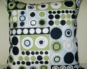 Free US shipping Elegant Designer 18x18 Pillow Cover with Invisible zipper closure Modern Geo Abstract  Print