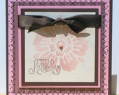 Birthday Card using Stampin Up Well Scripted