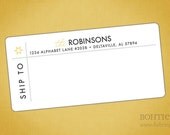 Modern Star Shipping Label, Shop Sticker, Gift Tags