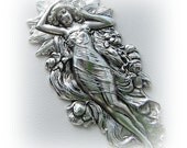 1 - Water Goddess Silver Ox Brass Stamping (C)