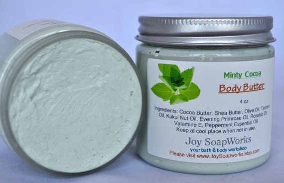 Luxurious Whipped Body Butter,Peppermint Cocoa Butter