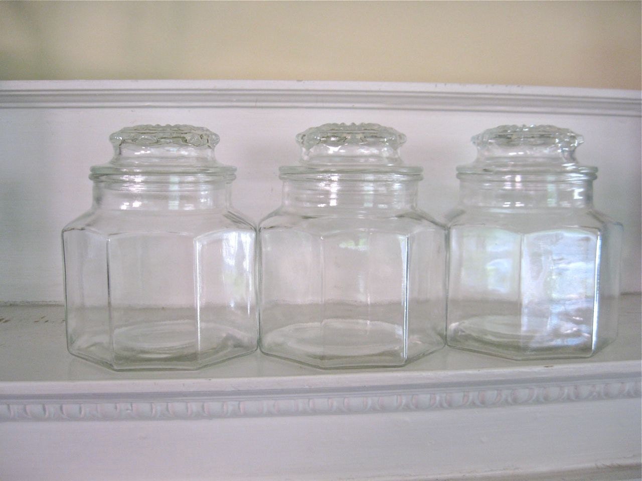 Vintage Apothecary Jars -  Candy Buffet - set of 3