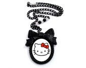 Hello Kitty Custom Resin Pendant Necklace