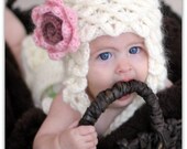 Crocodile Stitch Earflap Hat ( 5 Sizes - Newborn to Child) - Crochet Pattern - Permission to Sell Finished Items