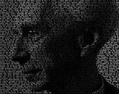 Bertrand Russell - 11x14 Typographical Portrait Fine Art Print