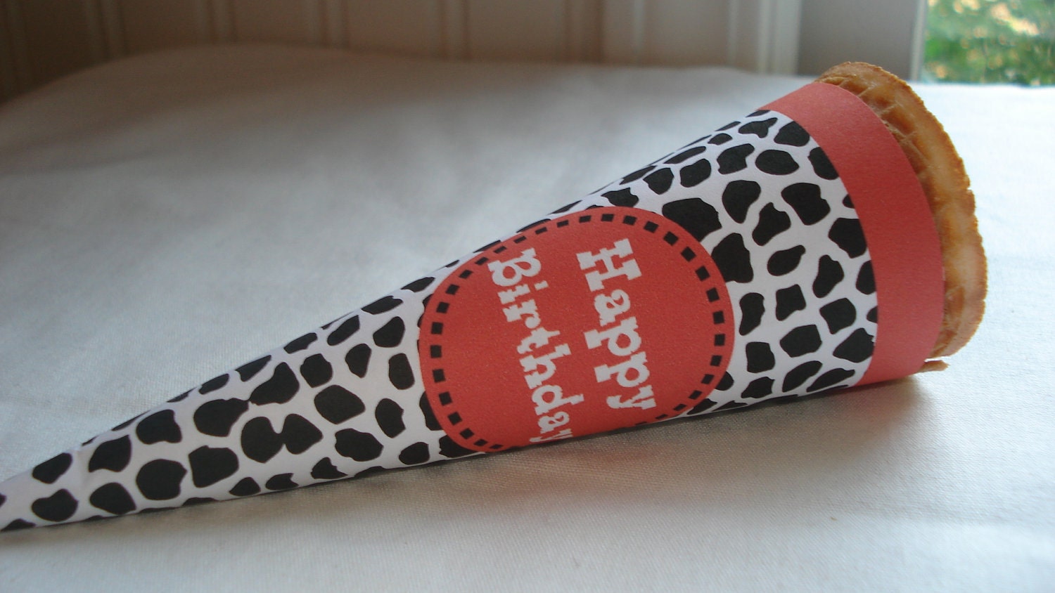 Cow Printed Barnyard Themed Ice Cream Wrappers