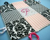 Baby Girl Lovey with Custom Hand Embroidery by Dolce Dreams