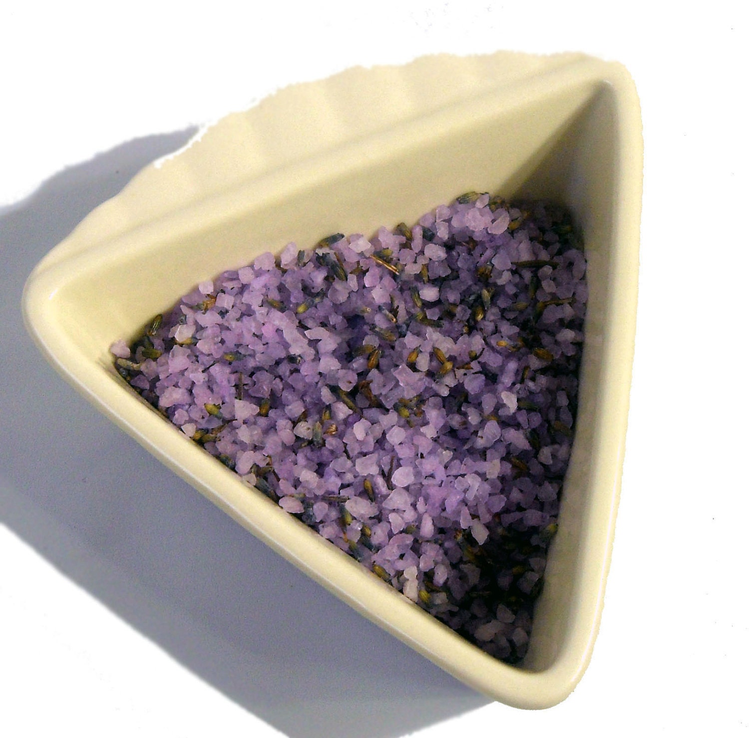 Lavender Dead Sea Bath Salts with Vitamin E Oil and Dried Lavender Petals