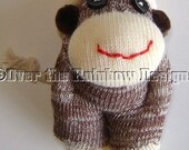 PATTERN for Mini Baby Sock Monkey Soft Sculpted Toy PDF