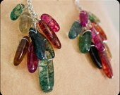 NECTAR - Multi-Colored Quartz Earrings -  Sterling Silver