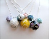 Personalized Family Chiyogami Birthstone Silver Necklace