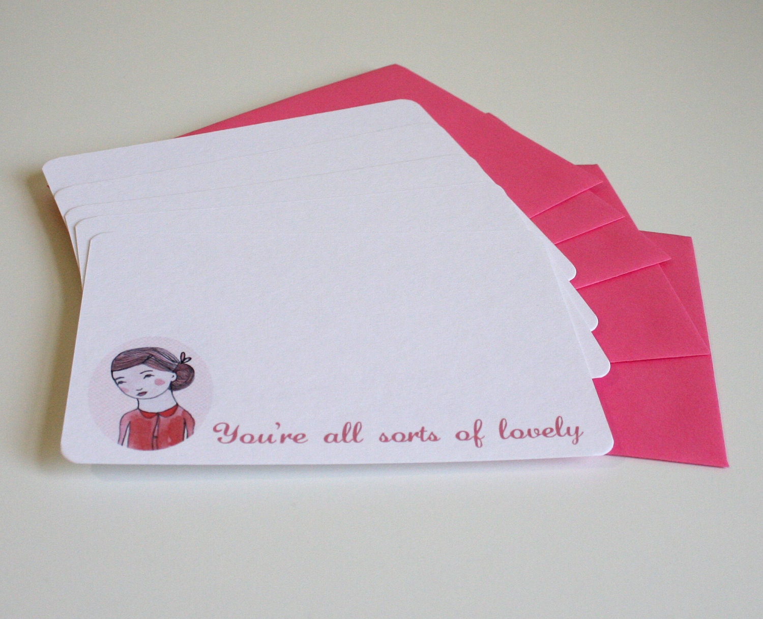Set of 20 Notecards - You're All Sorts of Lovely