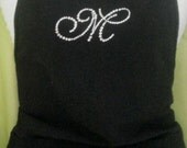 Rhinestone Initial Apron