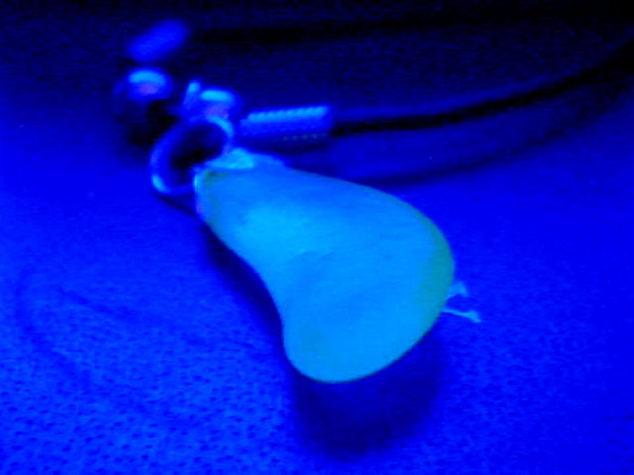 Genuine Lime Green UV beach sea glass bananna pendant jewelry handmade necklace