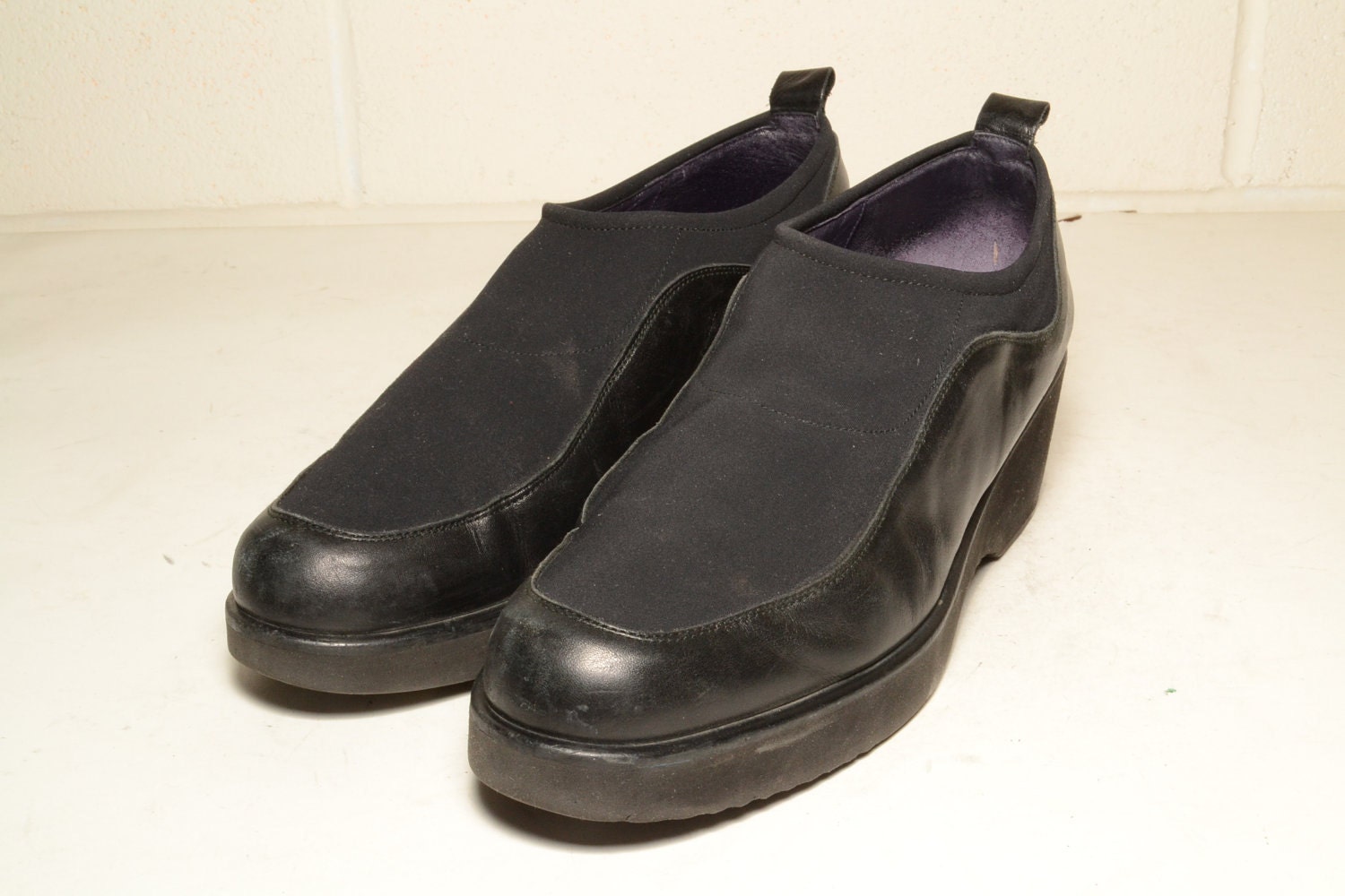 Size : 9 Black Leather Spandex Donald J Pliner Shoes Woman