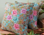 Authentic Javanese Batik sofa Throw decorative pillow cushion covers 18 inch