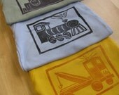 Train, Truck, Boat Shirt Collection, Hand-Dyed, Hand-Printed SHORT SLEEVE