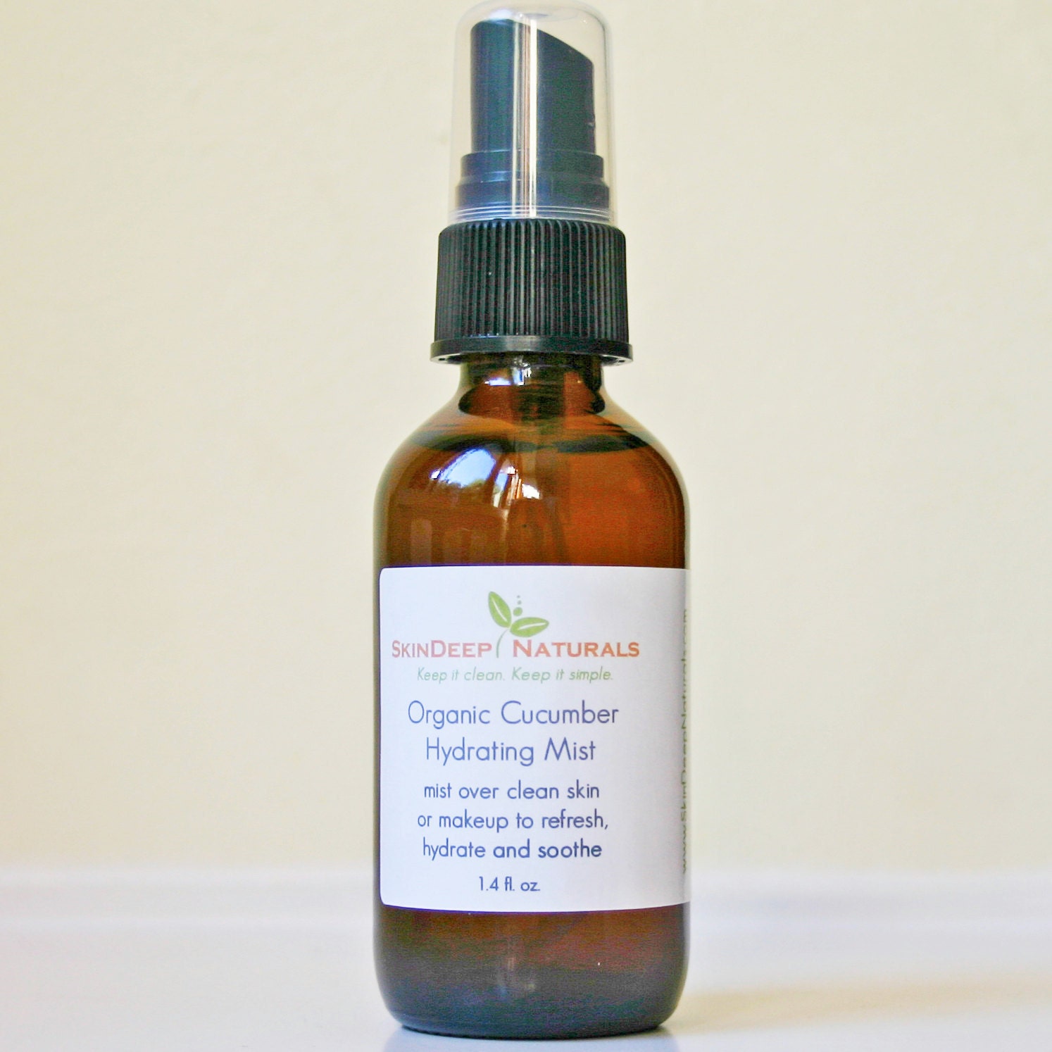Organic Cucumber Hydrating Mist - 2 oz. - Anti Inflammatory Toner