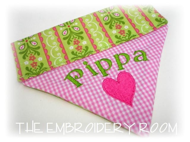 Dog Bandana-Pippa  Sizes xs,sm or med
