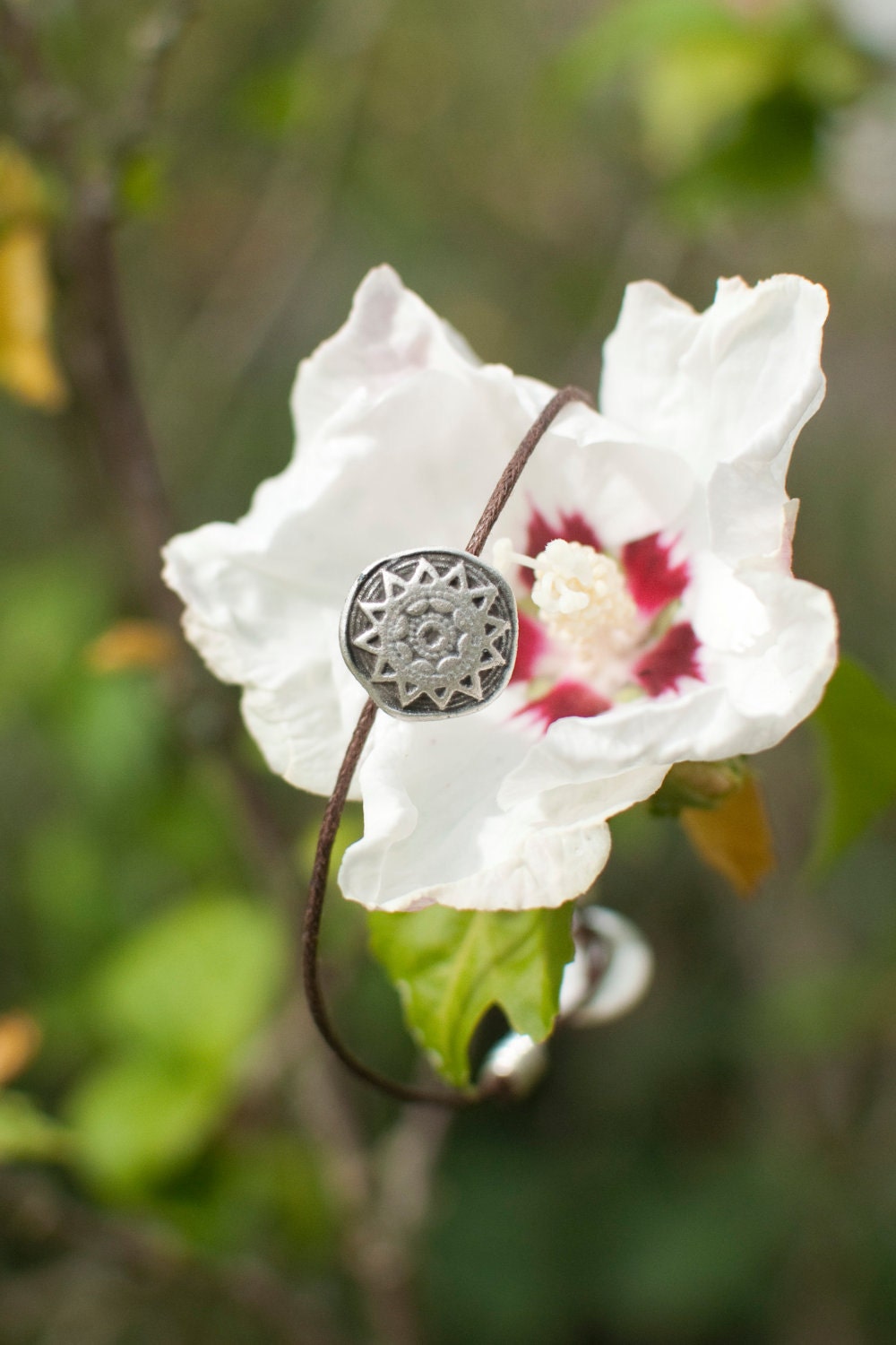Aztec Sun Button Bracelet