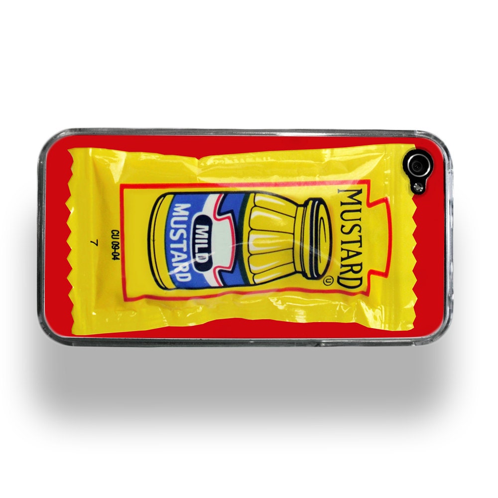 Mustard Packet - Apple iPhone 4 or 4S Custom Case by ZERO GRAVITY