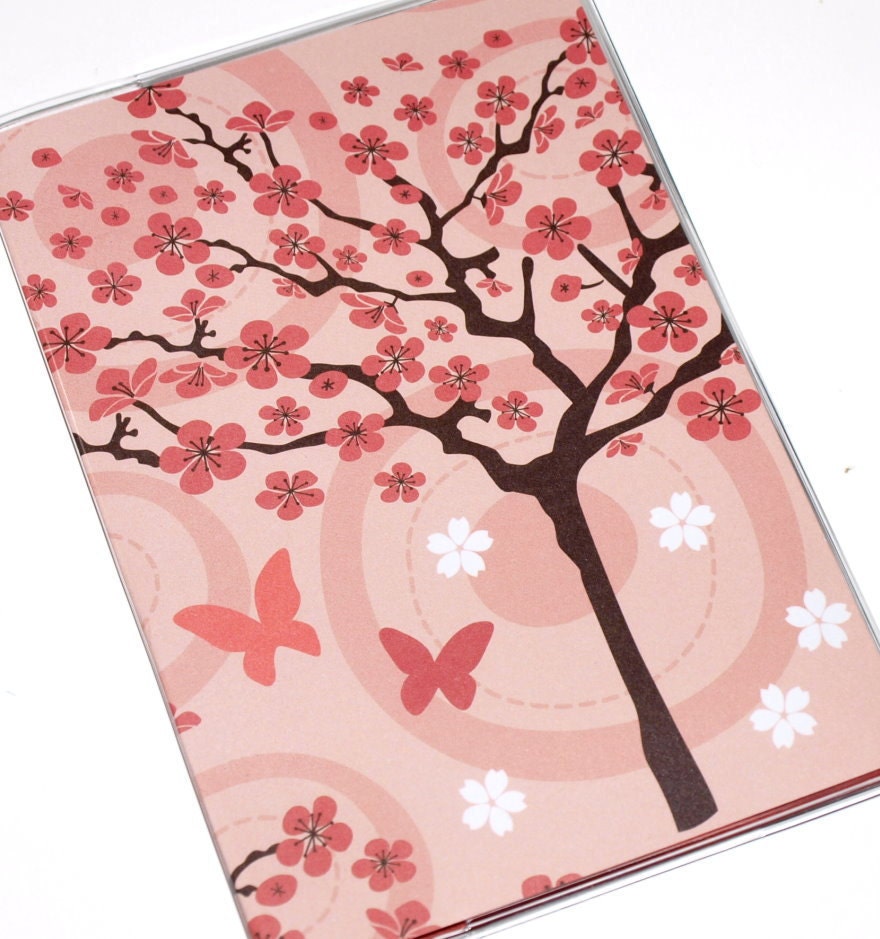 Passport Cover  - Cherry Blossoms
