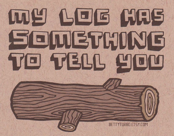my log has something to tell you - all-purpose Twin Peaks notecards - set of four