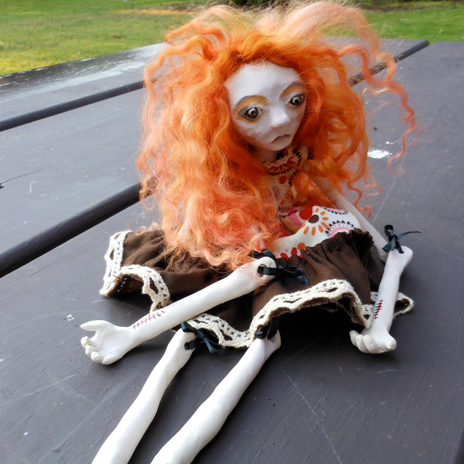 OOAK Halloween Art Doll, Imelda