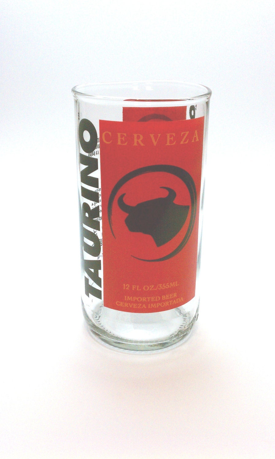 YAVA Glass - Upcycled Taurino Cerveza Beer Bottle Glass