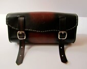 Leather Motorcycle Tool Bag Mahogany Sunburst