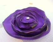 Purple Flower Hair Clip