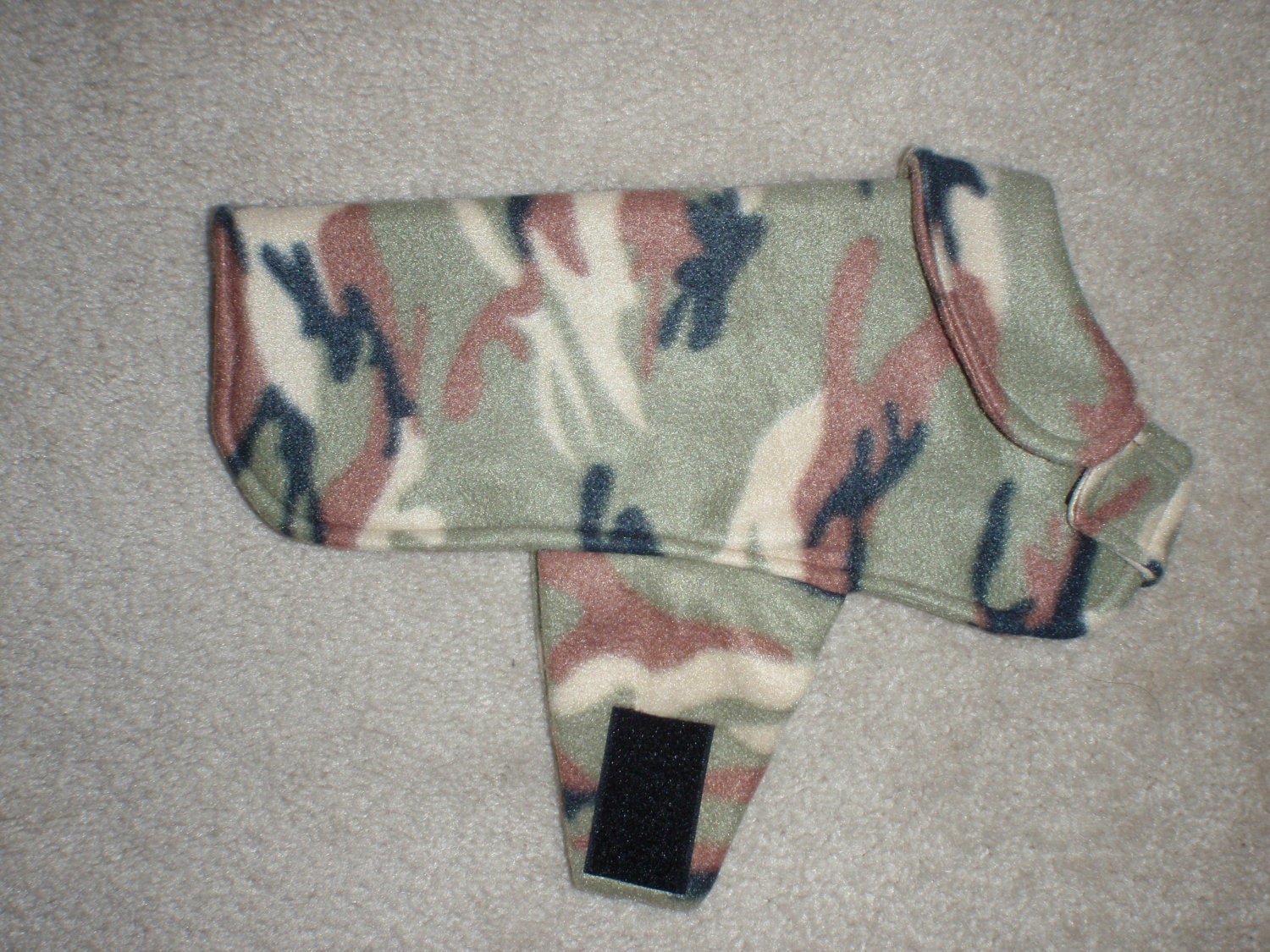 Camo Fleece Dog Coat