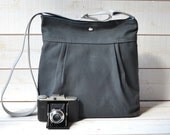 Extra Large Charcoal Grey Diaper bag / Baby diaper bag / Messenger bag