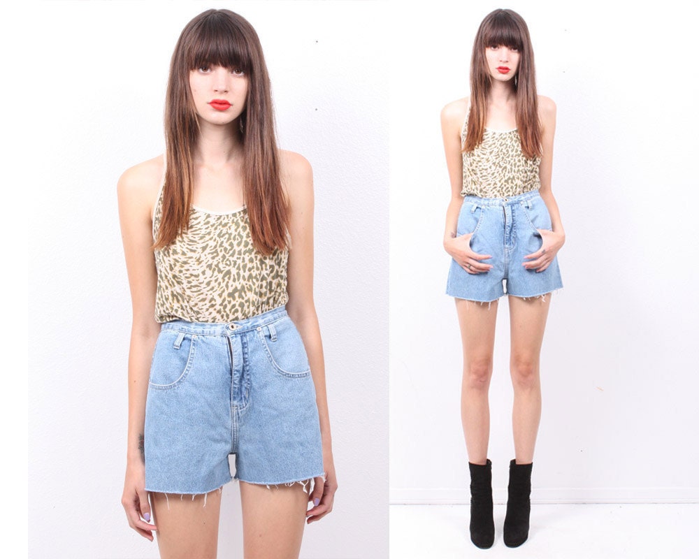 Helena High Waist Denim Shorts (sale)