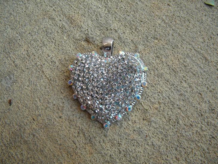 Beautiful Heart Rhinestone Pendant