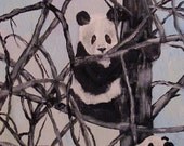 Pandas In A Tree, A Gaylord Perry Painting