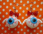Transforming Eyeball Ghost Earrings