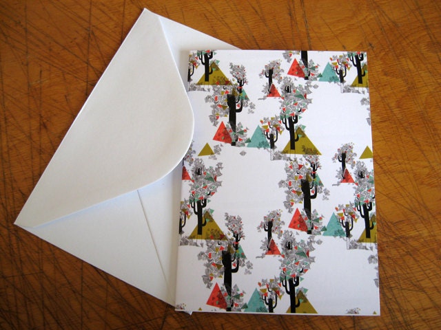 Tree Triangles // Greeting Card
