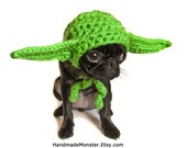 DOG COSTUME HAT star wars yoda inspired pet costume geekery nerdy costumes jedi photo photography prop