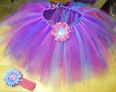 Tutu - Bright Beauty - Size 6-7 Years (Or contact me for a different size)