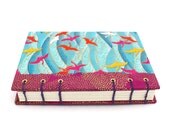Flying Crane Journal - Chiyogami Handmade Book
