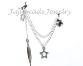 Fly to the Stars - Swarovski Chain Ear Cuff