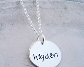 custom hand stamped mothers necklace.. personalized name jewelry, hand stamped jewelry, hand stamped charm necklace