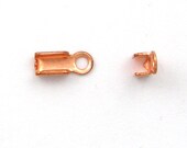 50 - 7mm CORD ENDS for Leather Copper