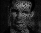 Hume Cronyn - 11x14 Typographical Portrait Fine Art Print