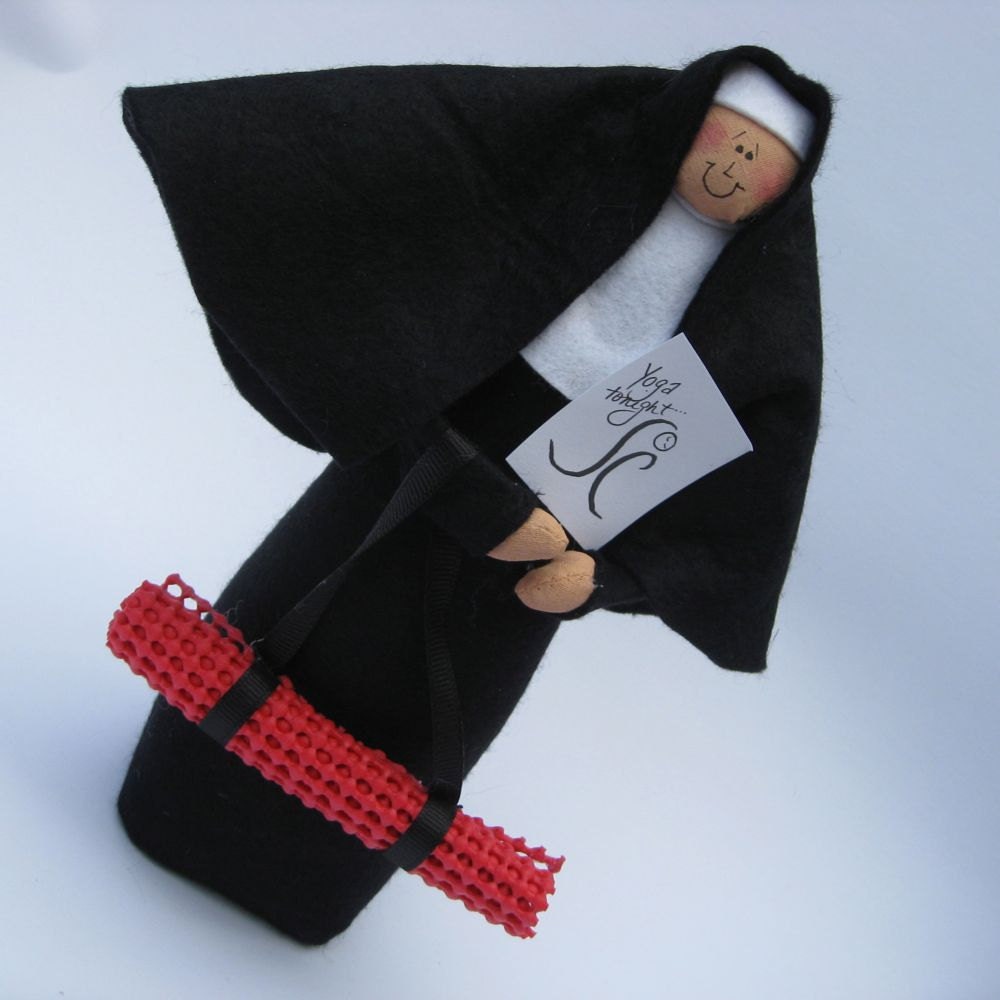 Nun doll Catholic gift -yoga "sister", Sister Maddie Tate