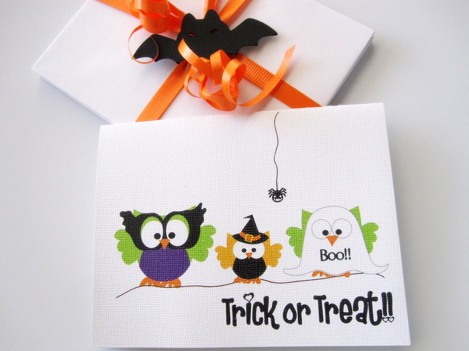 Cute Halloween Card, cute Halloween owl card