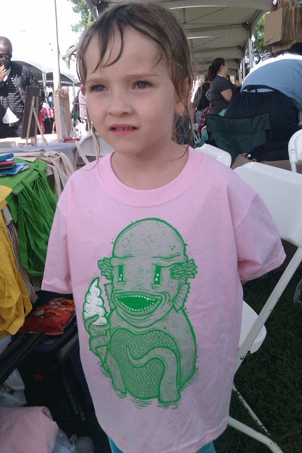 50% off SALE Even Seamonsters Love Ice Cream Pink Kids Tshirt Size Small 6 to 8