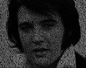 Elvis Presley - 11x14 Typographical Portrait Fine Art Print