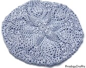 Hand-made Pastel Blue Flower Hat